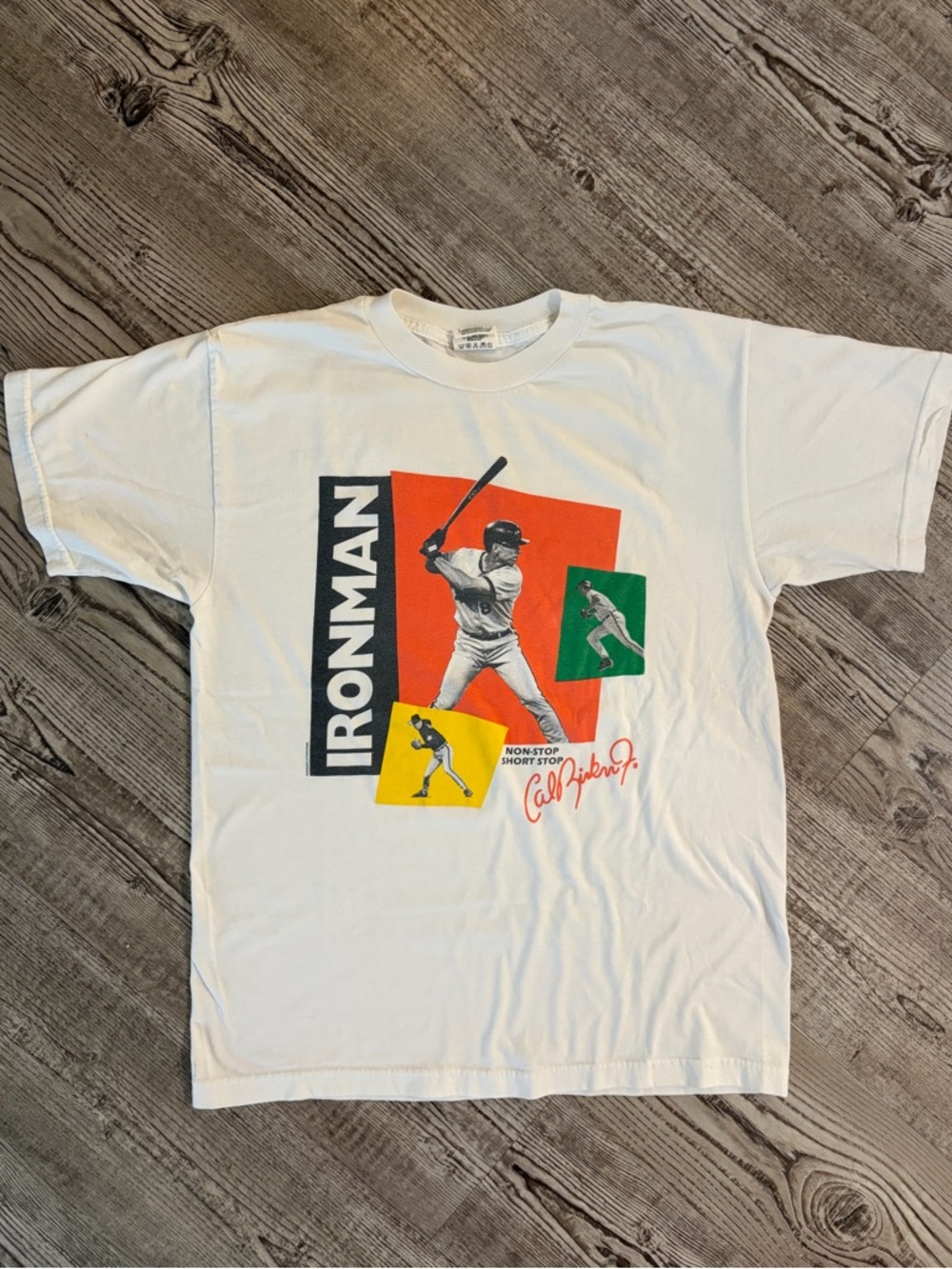 Vintage Cal Ripken Ironman Tee - 2131 Night (9/6/95) - Large - Baltimore Orioles